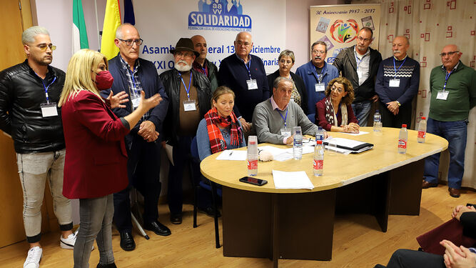 Los miembros de Solidaridad, tras la toma de posesión de la nueva directiva en diciembre de 2022.