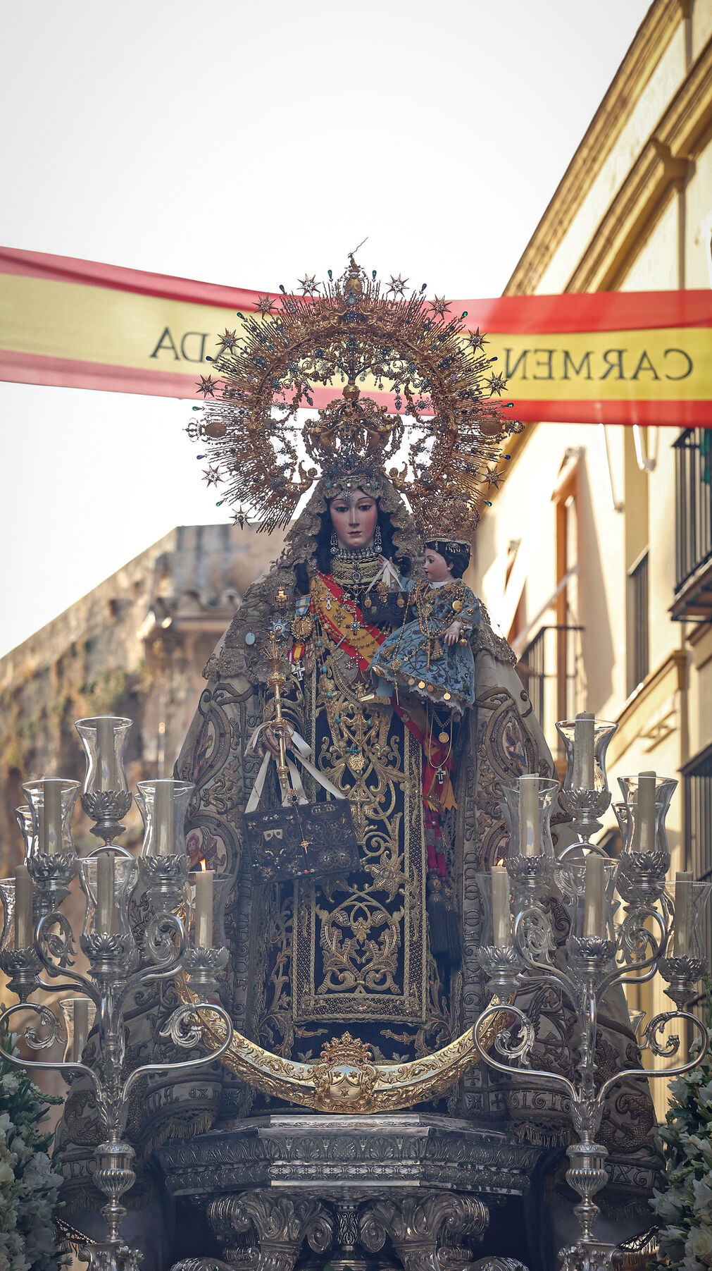 Procesi&oacute;n de la Virgen del Carmen en jerez