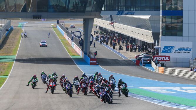 Imagen de una prueba disputada en el Circuito de  Jerez