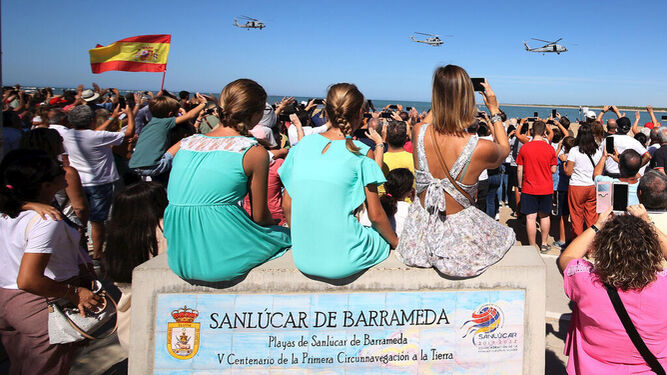 Sanlúcar, durante los festejos del V Centenario de la I Vuelta al Mundo.