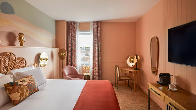 Una habitación de un hotel Índigo en Francia.