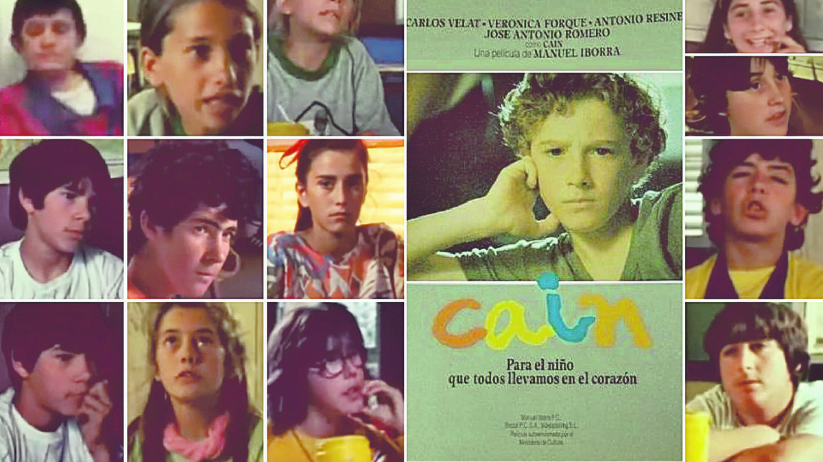Caín, Chiclana 1986. Los niños actores.