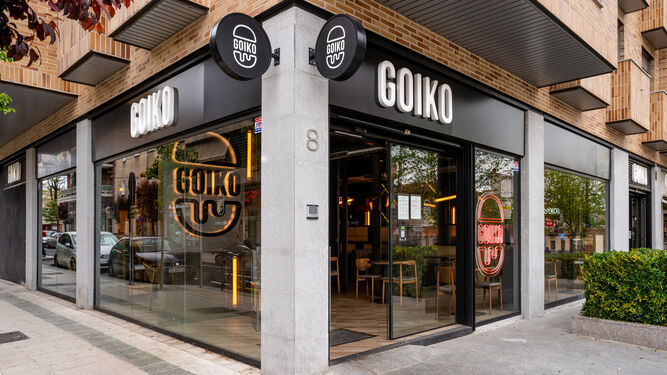 Fachada de un establecimiento Goiko.