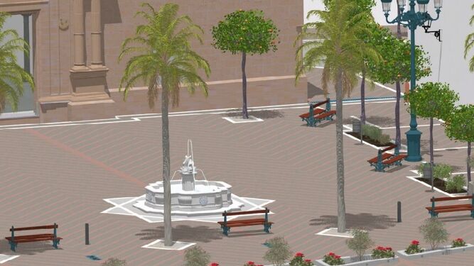 Este es el aspecto que tendrá la Plaza del Nercado tras las obras.