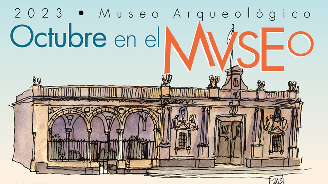 Cartel de octubre del Museo Arqueológico de Jerez.