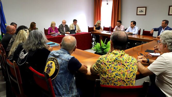 Reunión del Consejo Local del Motor, en el Ayuntamiento de Jerez.