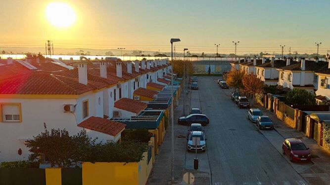 Amanecer este lunes en Jerez.
