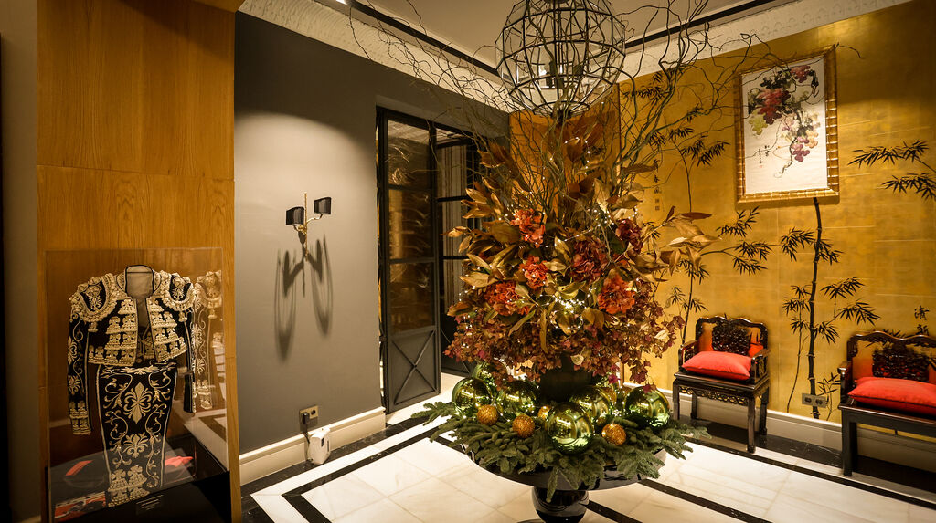 Espectacular decoraci&oacute;n navide&ntilde;a del Hotel Casa Palacio Mar&iacute;a Luisa de Jerez