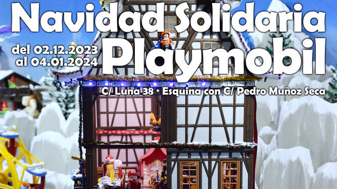 El cartel de la Navidad Solidaria Playmobil ya está en la calle.