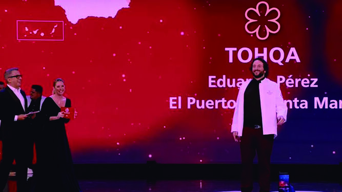 Eduardo Pérez, chef del restaurante 'Tohqa', de El Puerto, ganador de una estrella Michelin.