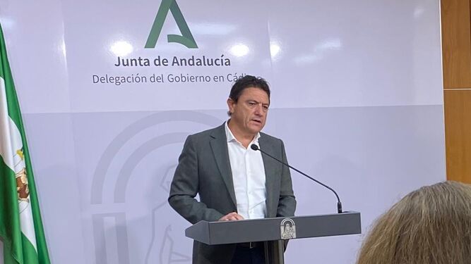 El delegado territorial de Empleo, Empresa y Trabajo Autónomo de la Junta en Cádiz, Daniel Sánchez Román.