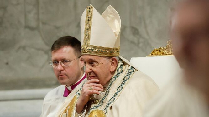 El Papa en la Misa de Año Nuevo.