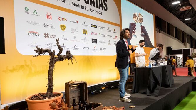 Santiago Jordi, en la presentación y cata de los vinos de Andalucía en Madrid Fusión.