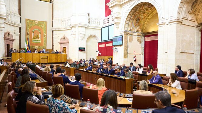 Un Pleno del Parlamento andaluz.