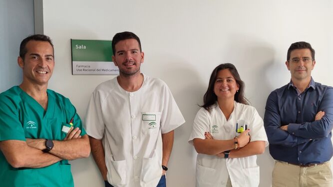 Los responsables del Servicio de Farmacia Hospitalaria del Área de Jerez.