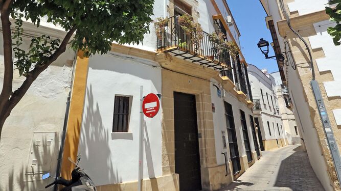 Inicio de la calle San Marcos, en el centro histórico de Jerez