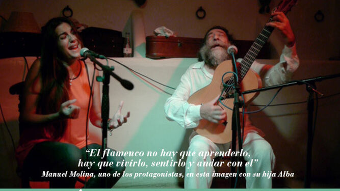 Detalle del cartel anunciador de 'Flamenco sin Fronteras'.