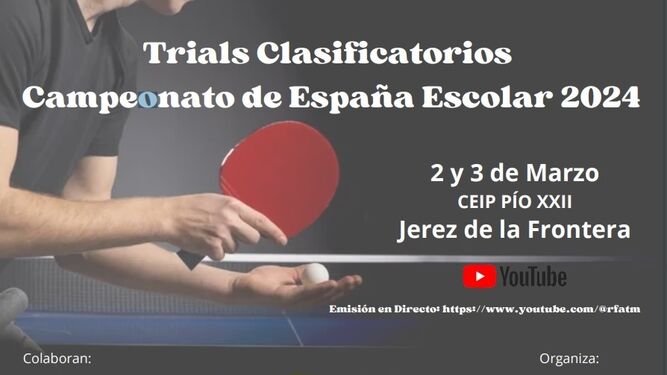 Cartel de los Trials Clasificatorios para el Campeonato de España Escolar en Pío XII.