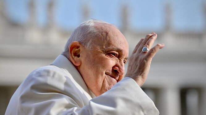 El papa Francisco en la Ciudad del Vaticano.