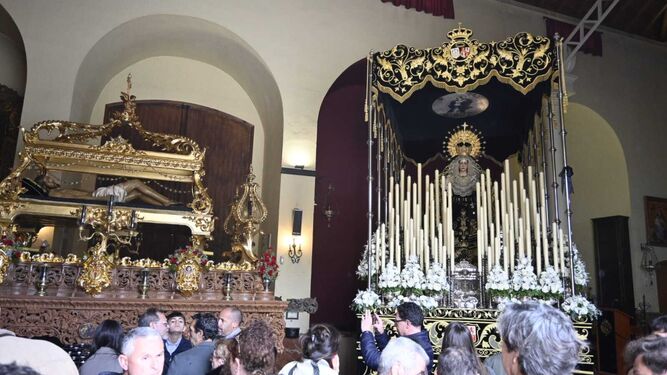 El Santo Entierro en la Ermita de la Soledad.