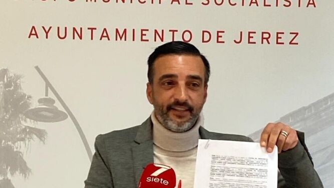 El portavoz del grupo municipal socialista, José Antonio Díaz.