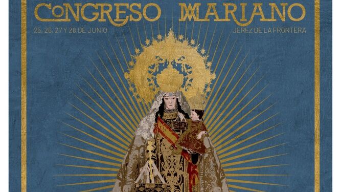 Cartel del Congreso mariológico, obra de Jaime Sánchez.