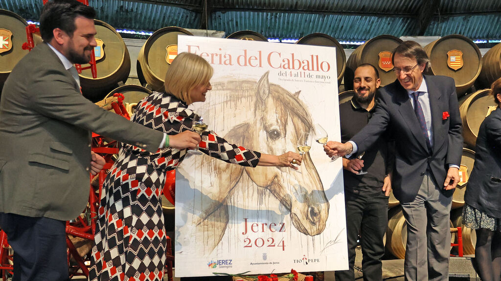Presentaci&oacute;n del cartel de la Feria del Caballo de Jerez 2024 en Bodegas Gonz&aacute;lez Byass