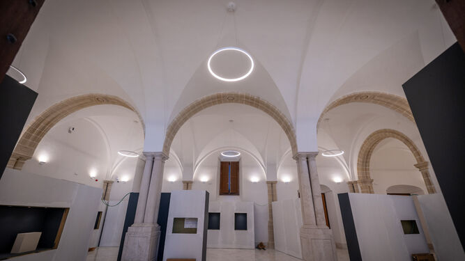 Una de las salas del nuevo Museo en el Hospitalito, a la espera del traslado de los fondos museológicos.