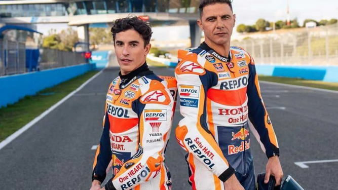 Los hermanos Márquez ‘refuerzan’ al Betis de cara al Gran Derbi antes del GP de Jerez